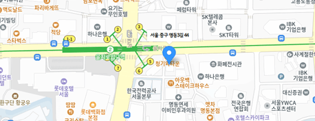 블루미의원 오시는 길 지도