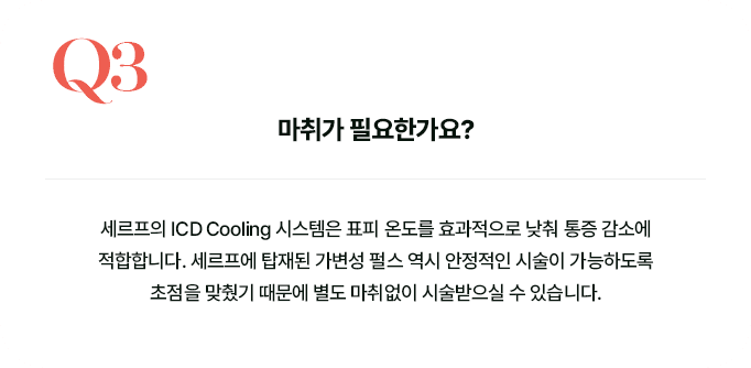 Q3 마취 필요 여부